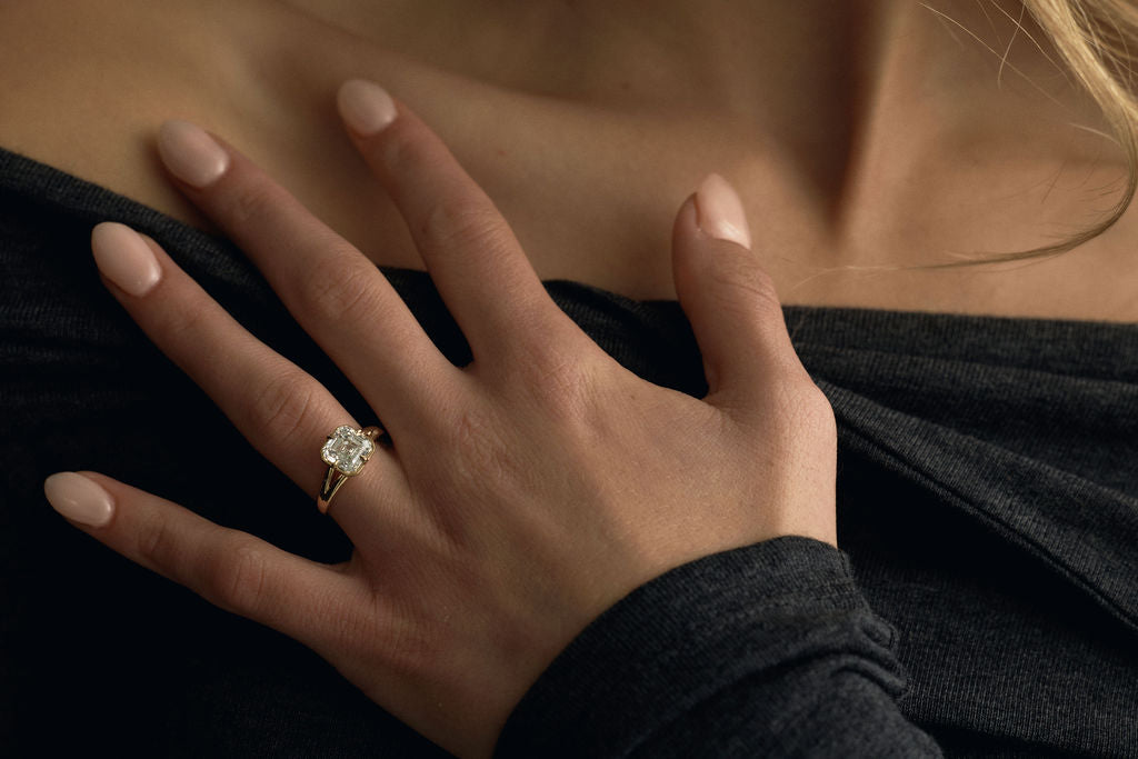 2 CT Round Halo & Pave Lab Grown Diamond Engagement Ring