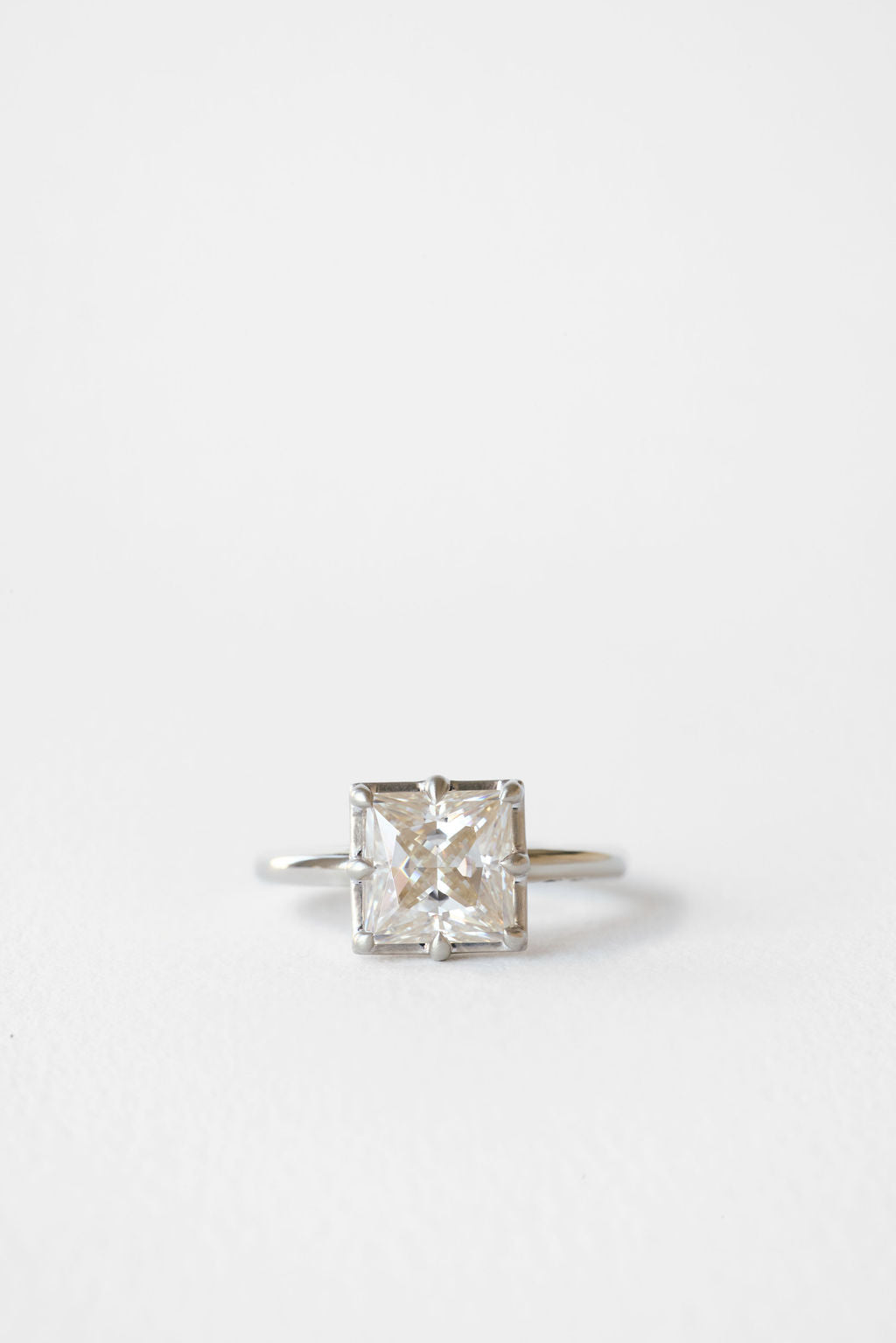 2 CT Round Halo & Pave Lab Grown Diamond Engagement Ring