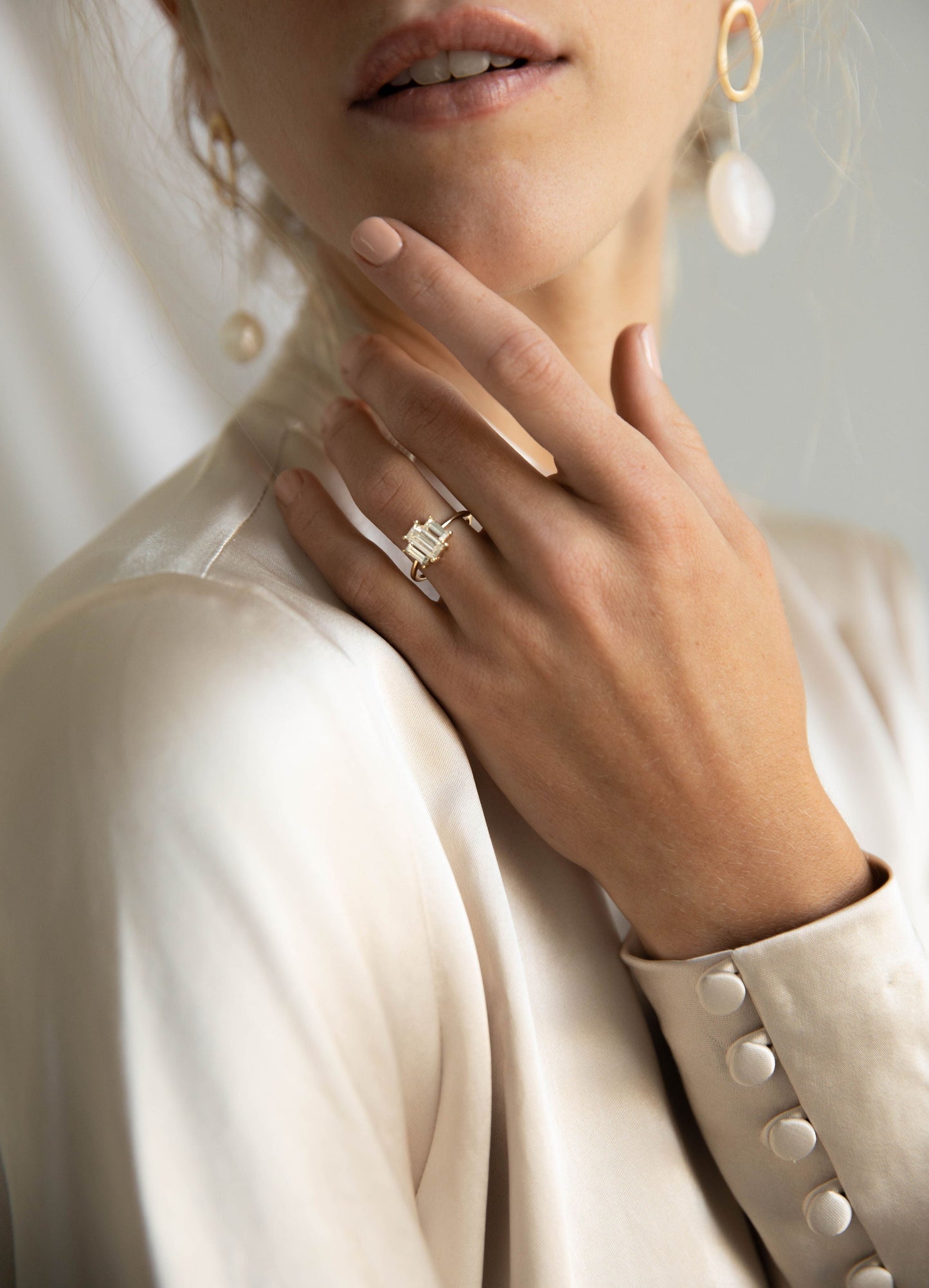 2 CT Round Halo & Pave Lab Grown Diamond Engagement Ring