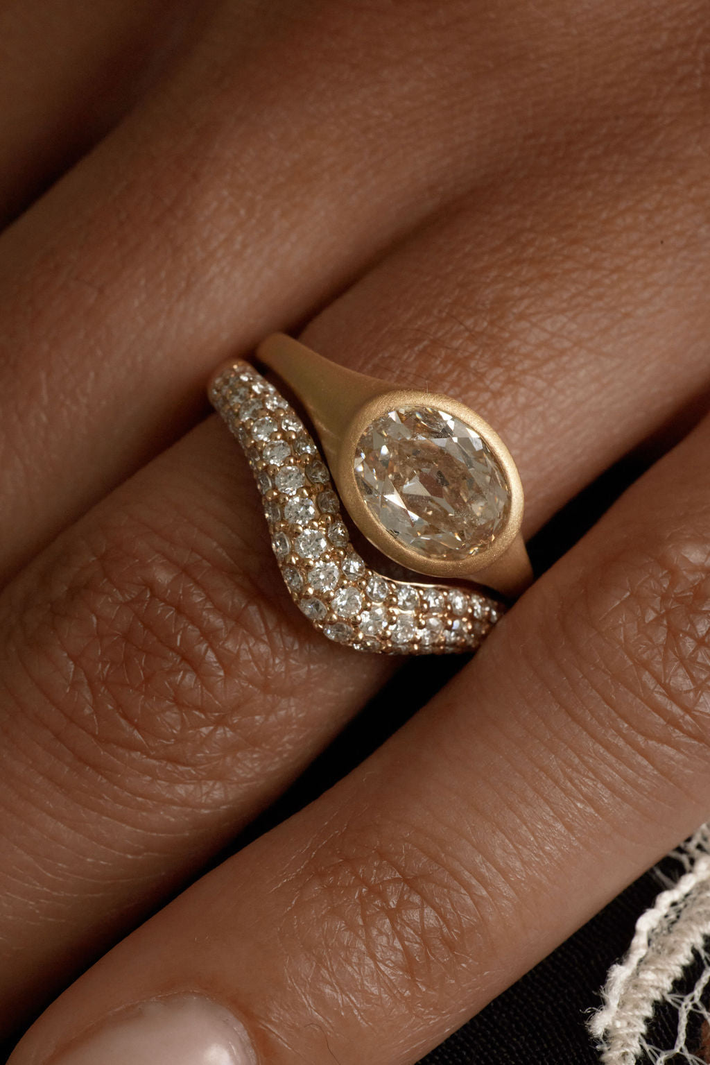 2 CT Round Halo & Pave Lab Grown Diamond Engagement Ring