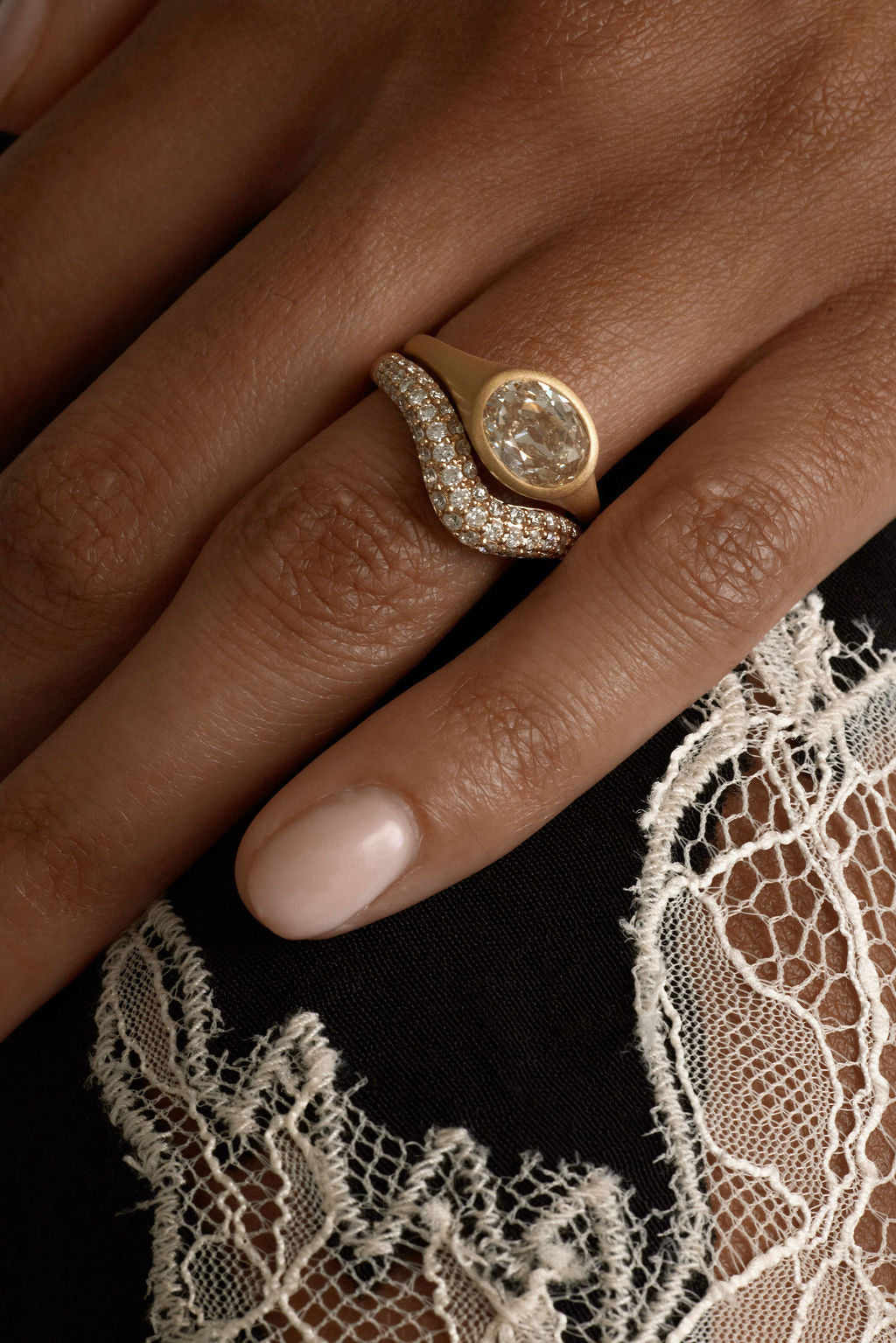 2 CT Round Halo & Pave Lab Grown Diamond Engagement Ring