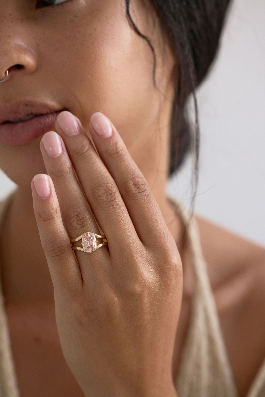 2 CT Round Halo & Pave Lab Grown Diamond Engagement Ring