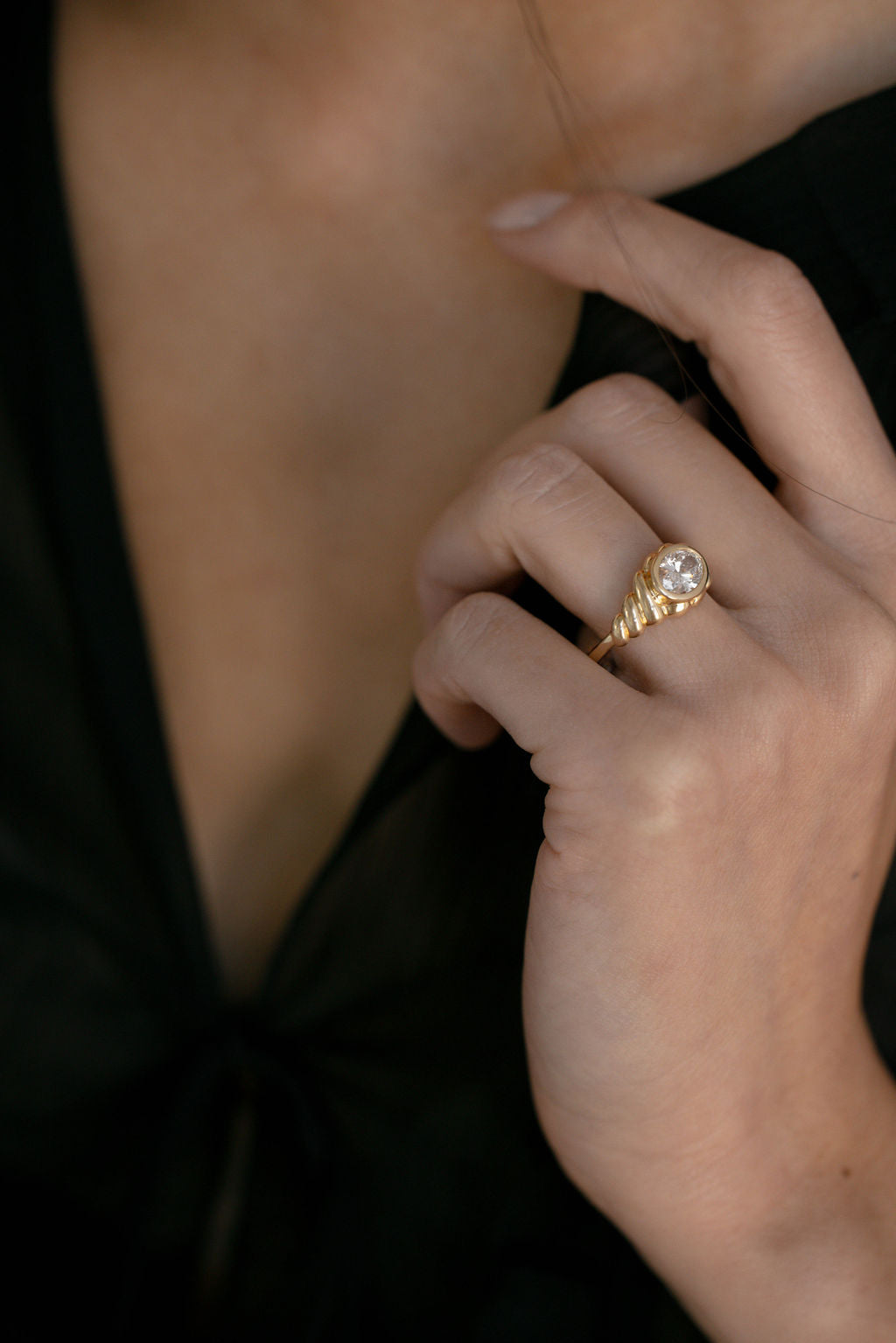 2 CT Round Halo & Pave Lab Grown Diamond Engagement Ring
