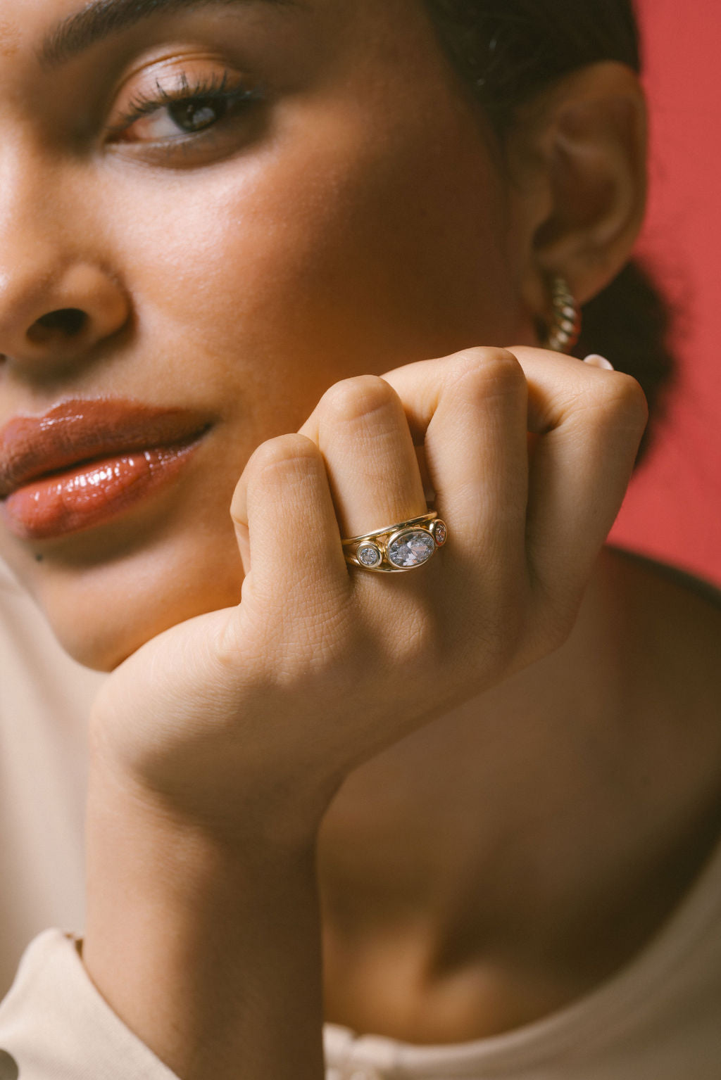 2 CT Round Halo & Pave Lab Grown Diamond Engagement Ring