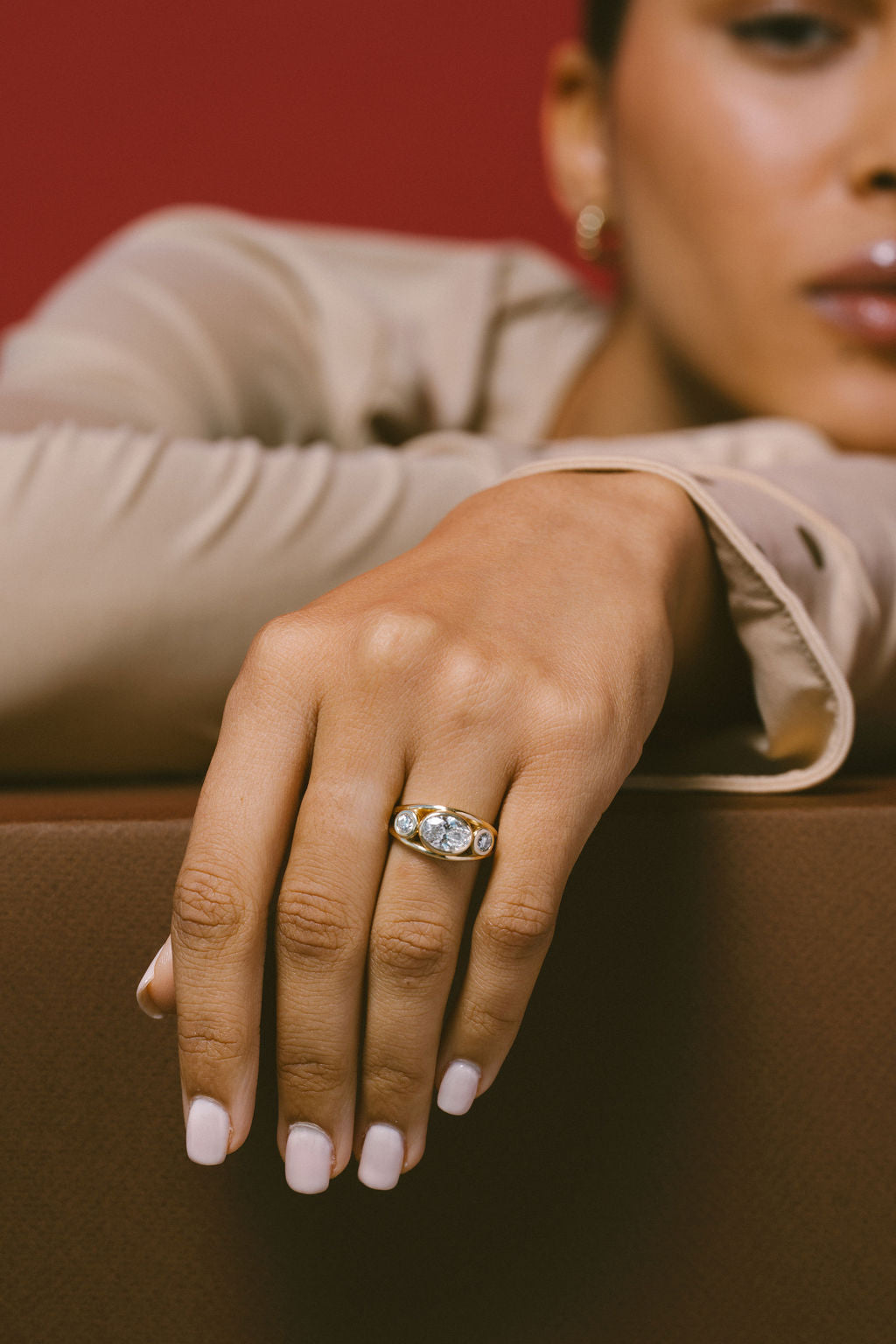 2 CT Round Halo & Pave Lab Grown Diamond Engagement Ring