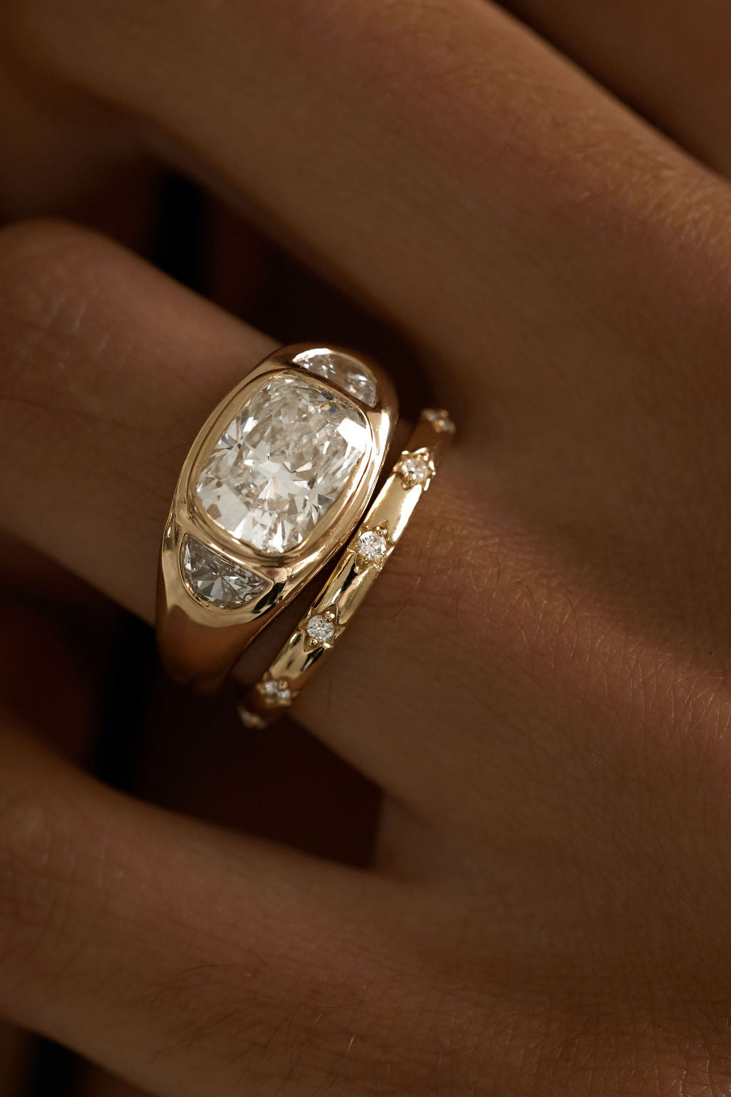 2 CT Round Halo & Pave Lab Grown Diamond Engagement Ring