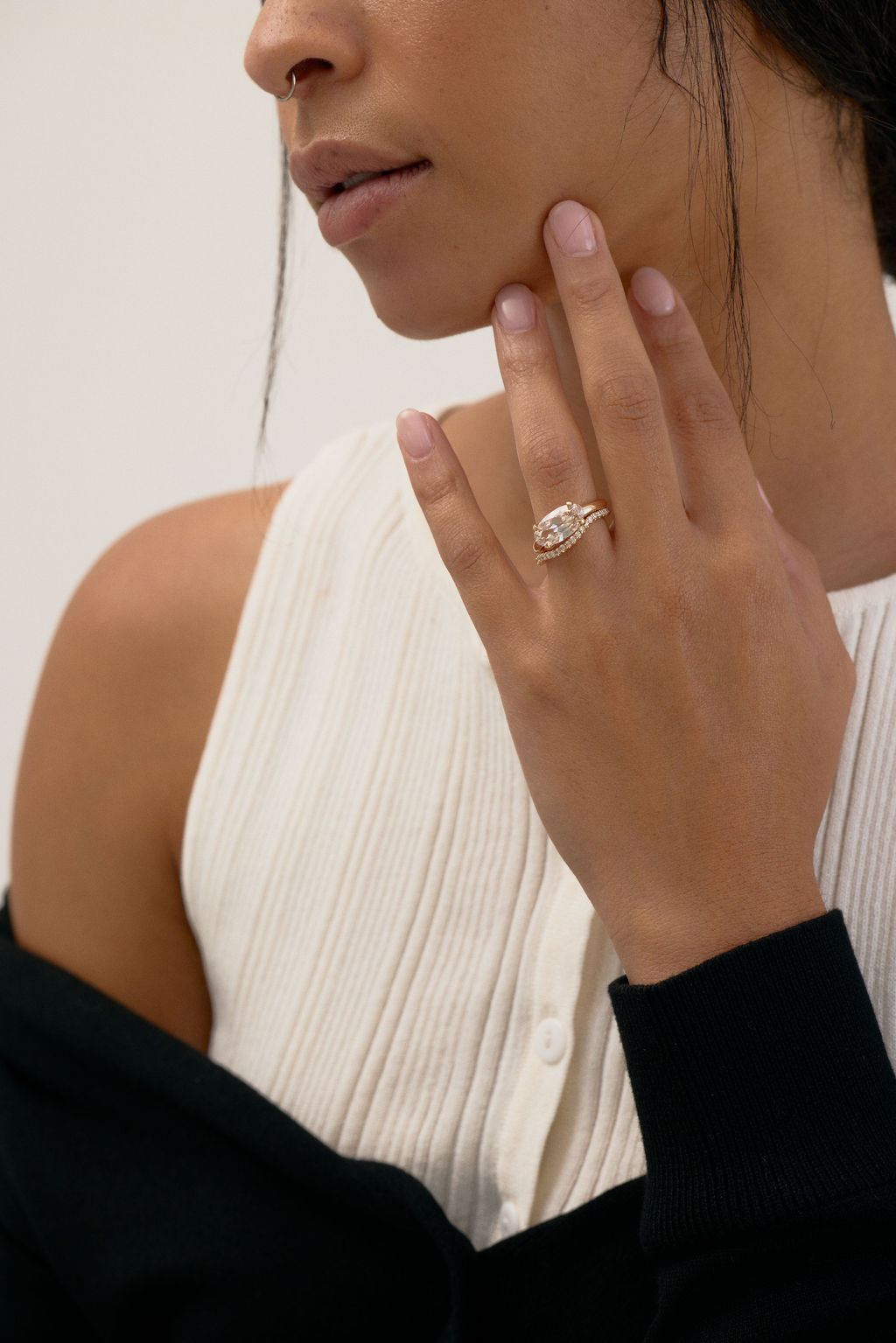 2 CT Round Halo & Pave Lab Grown Diamond Engagement Ring