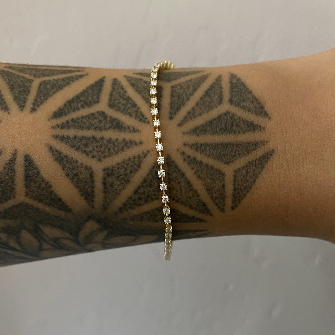 1.17 TCW Round Lab Grown Diamond Tennis Bracelet