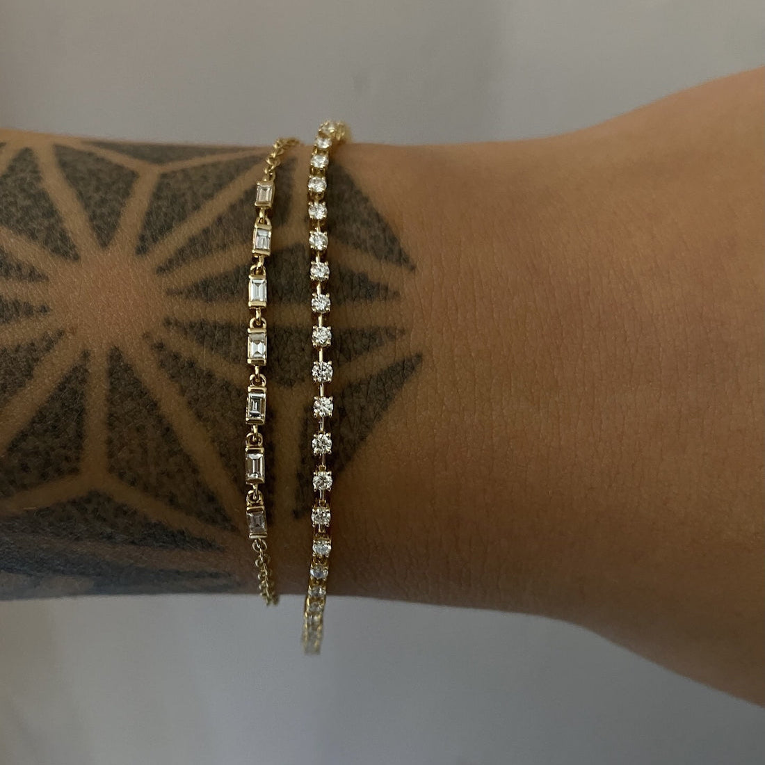 1.17 TCW Round Lab Grown Diamond Tennis Bracelet