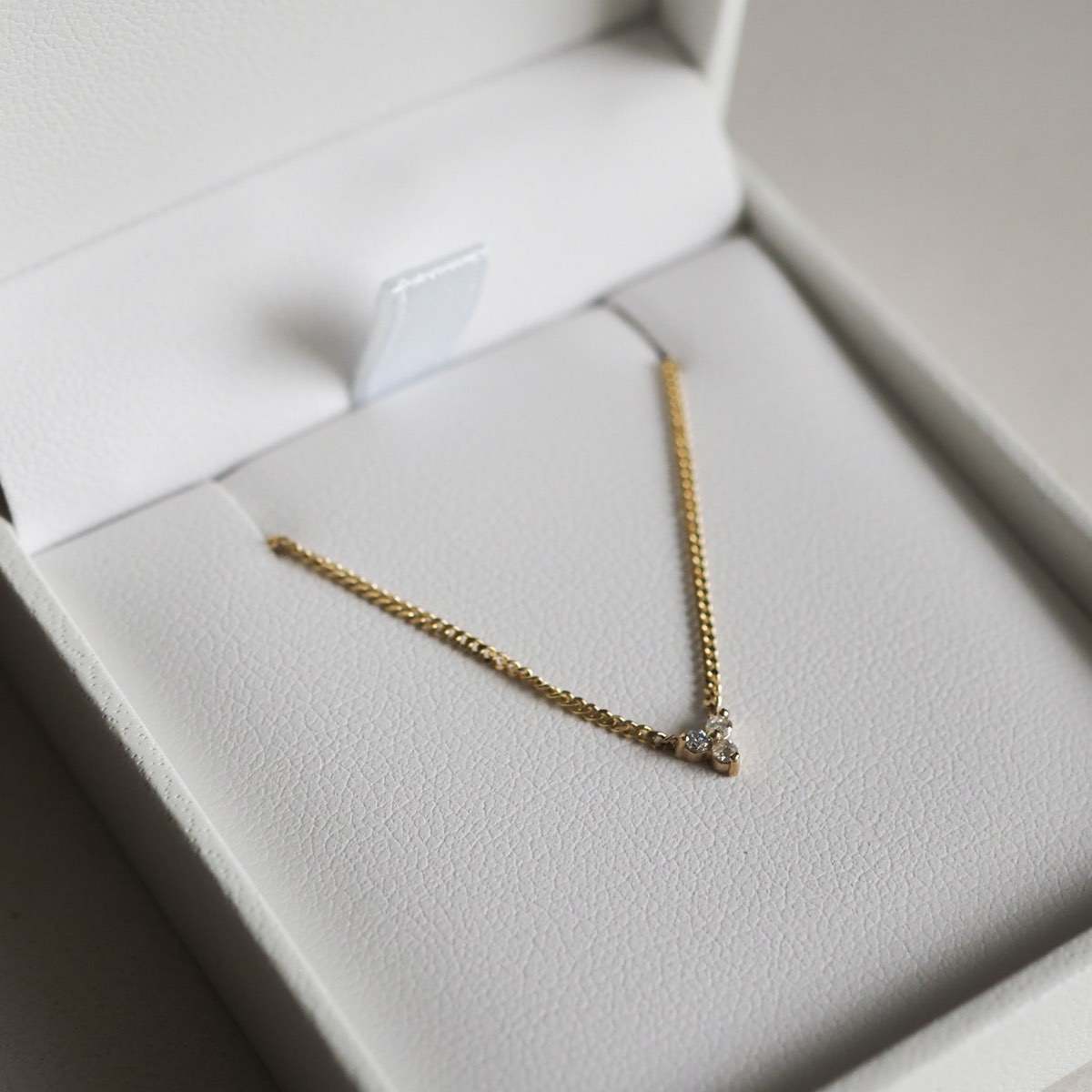 0.05 TCW Round Lab Grown Diamond Therefore Necklace