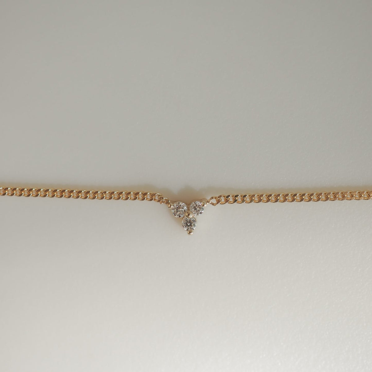 0.05 TCW Round Lab Grown Diamond Therefore Necklace