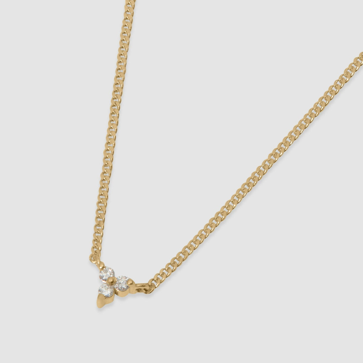 0.05 TCW Round Lab Grown Diamond Therefore Necklace