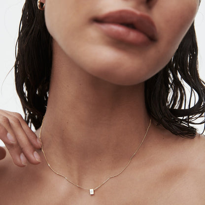 0.01 CT Round Lab Grown Diamond Archetype Necklace