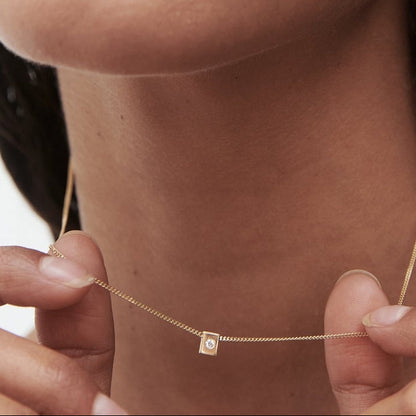 0.01 CT Round Lab Grown Diamond Archetype Necklace