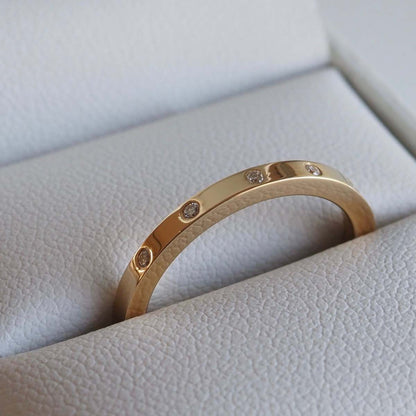 0.04 TCW Round Channel Setting Lab Grown Diamond Wedding Band