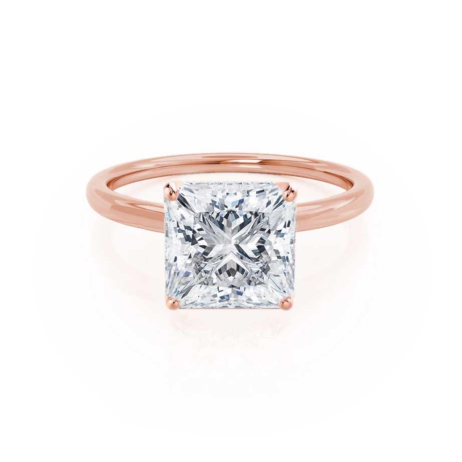 1.5 CT Princess Solitaire Lab Grown Diamond Engagement Ring