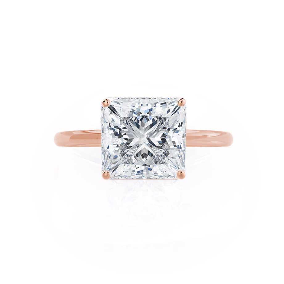 1.5 CT Princess Solitaire Lab Grown Diamond Engagement Ring