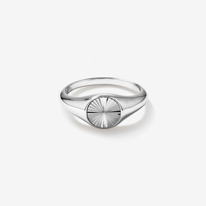 Men's Round Signet Band