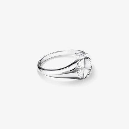 Men's Round Signet Band