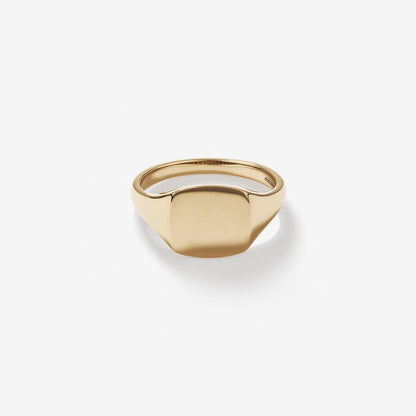 Classic Men's Engravable Square Signet Band