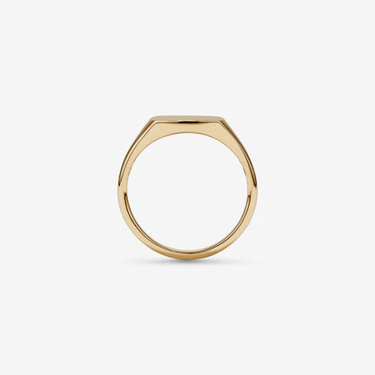 Classic Men's Engravable Square Signet Band