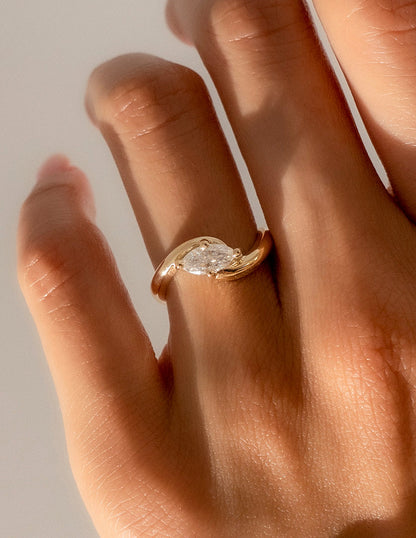 1.5 CT Marquise Cut Lab Grown Diamond Solitaire Engagement Ring