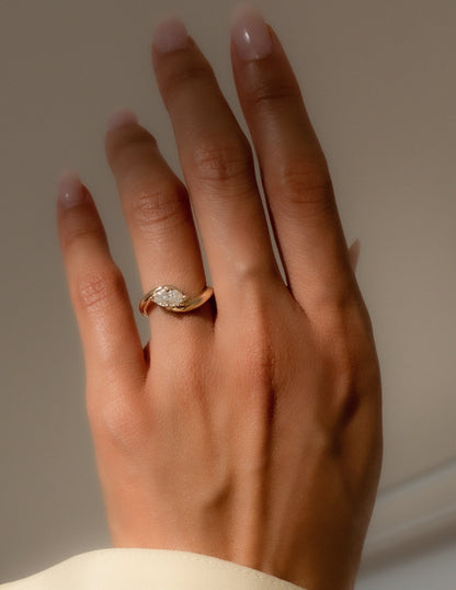 1.5 CT Marquise Cut Lab Grown Diamond Solitaire Engagement Ring
