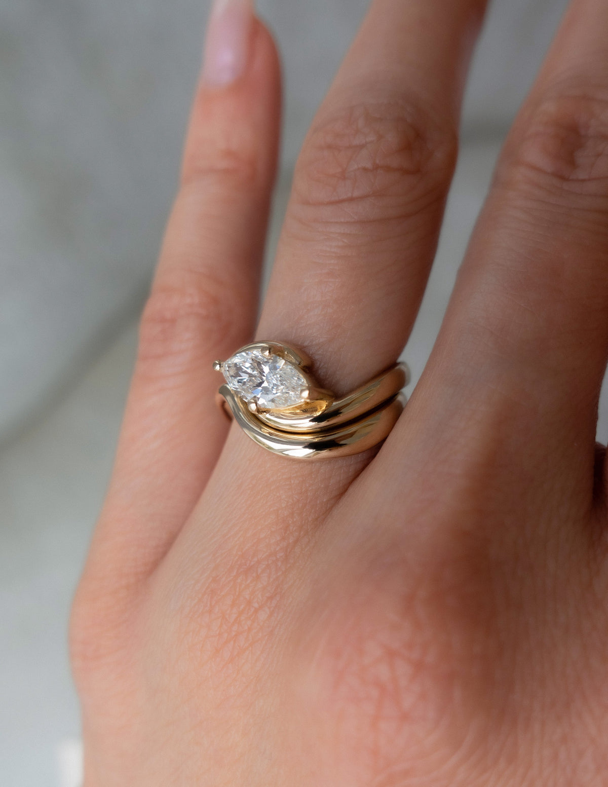 Oval Solitaire Lab Grown Diamond Engagement Ring