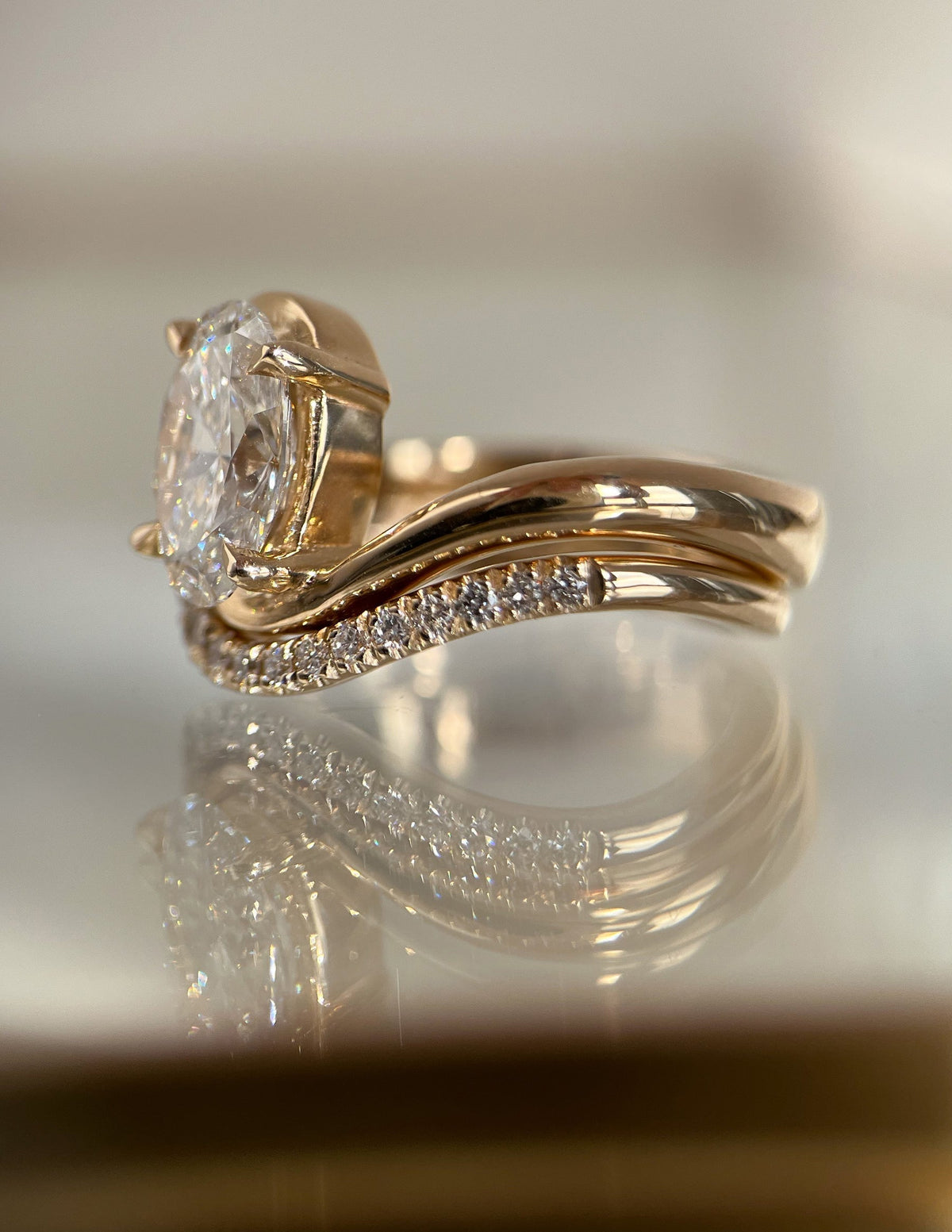 Oval Solitaire Lab Grown Diamond Engagement Ring
