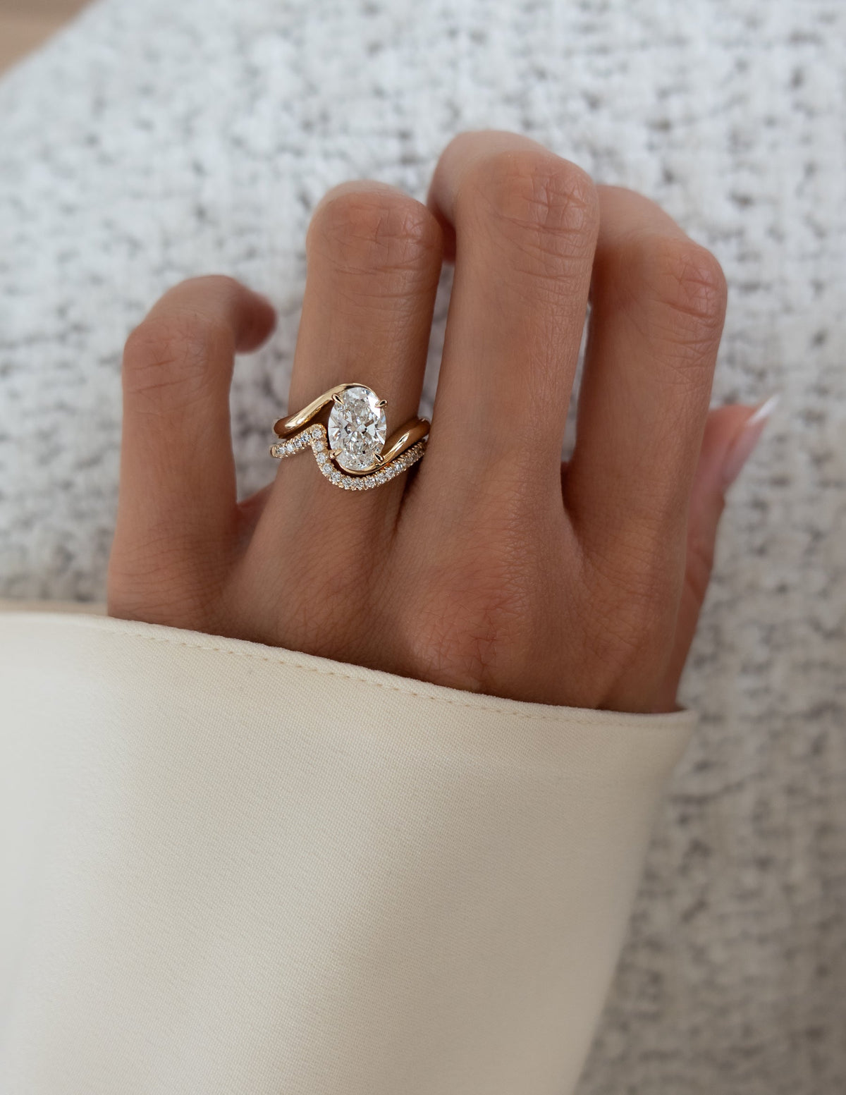 Oval Solitaire Lab Grown Diamond Engagement Ring