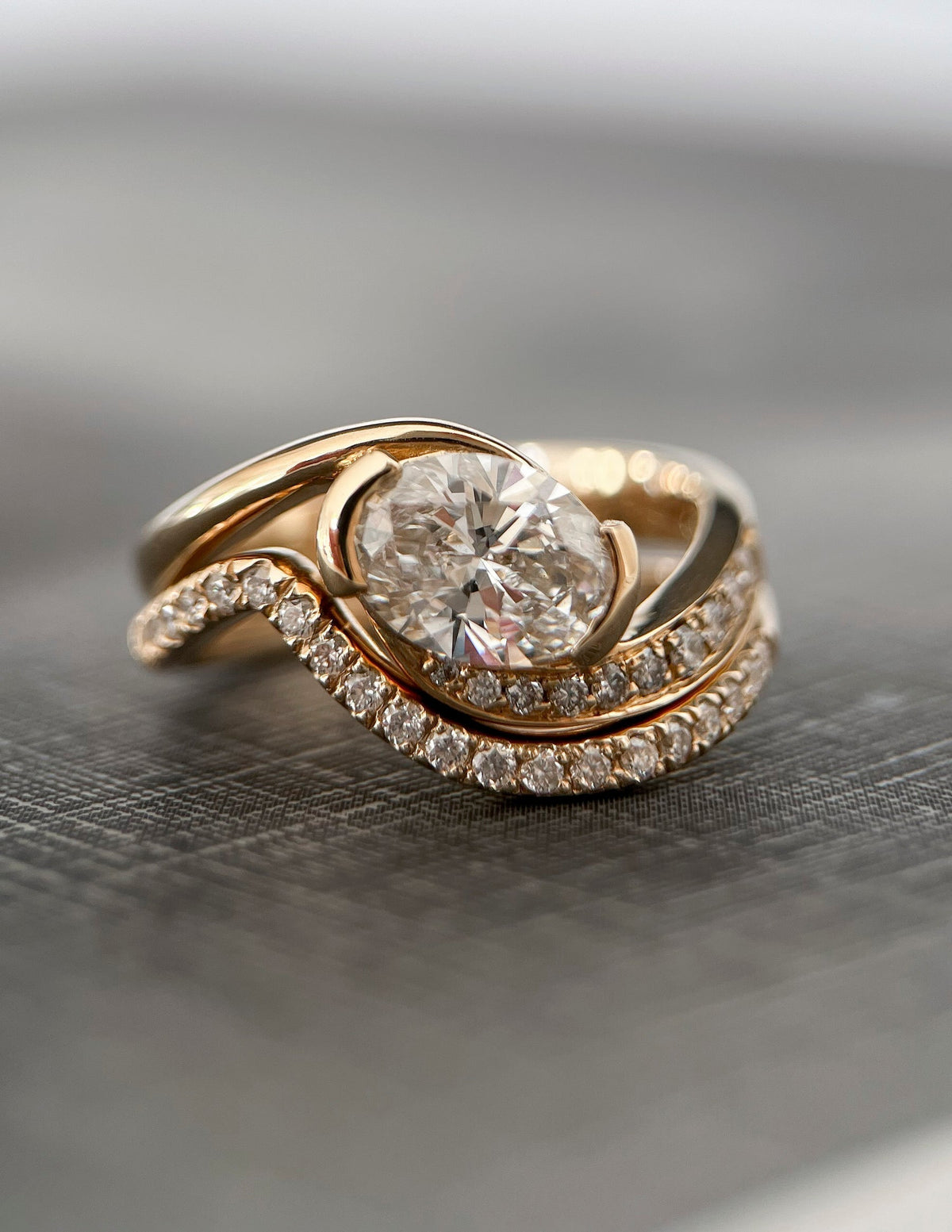 Oval Solitaire Lab Grown Diamond Engagement Ring