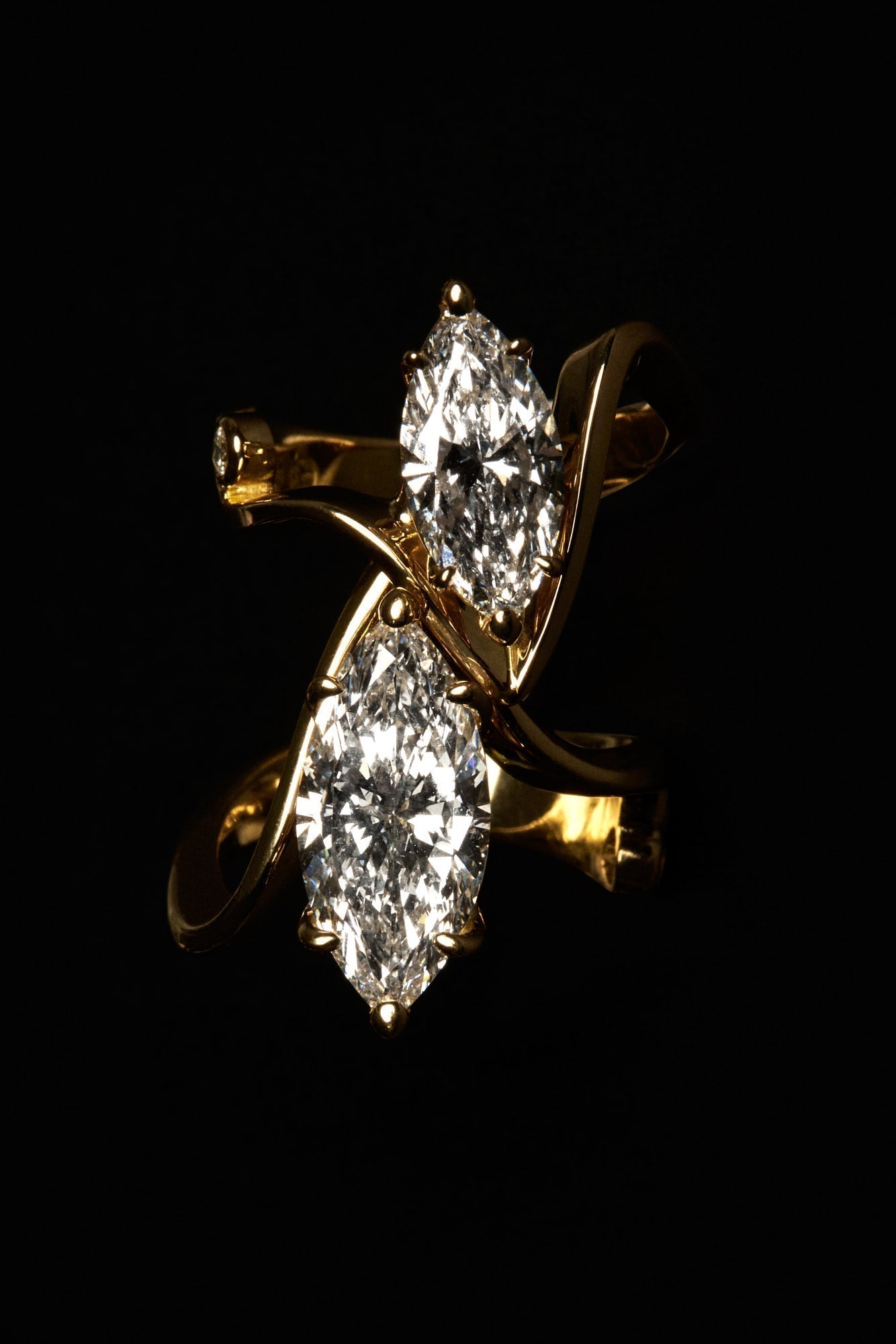 0.40 CT Pear Halo & Pave Lab Grown Diamond Engagement Ring
