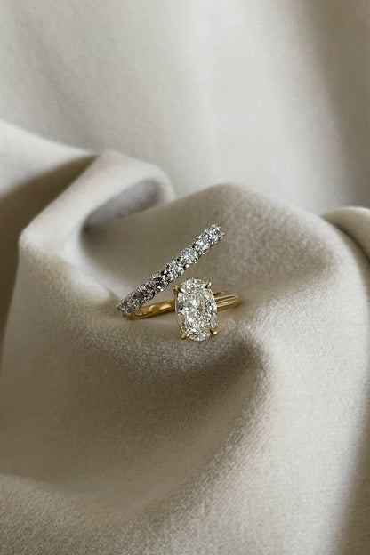 1.50 CT Oval Solitaire Lab Grown Diamond Engagement Ring