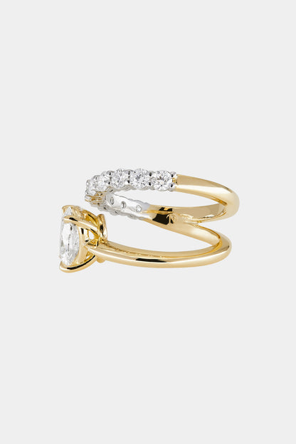 1.50 CT Oval Solitaire Lab Grown Diamond Engagement Ring
