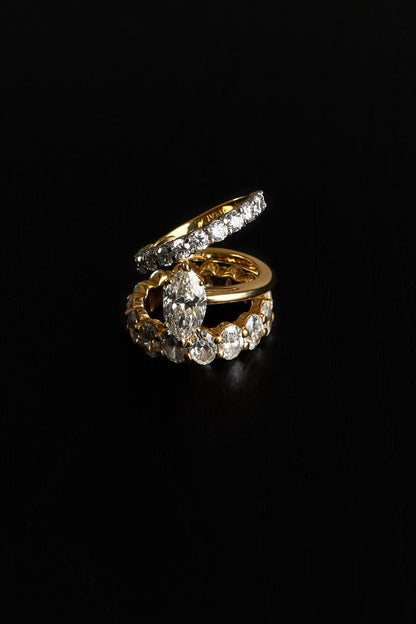 2.00 CT Marquise Solitaire Lab Grown Diamond Engagement Ring