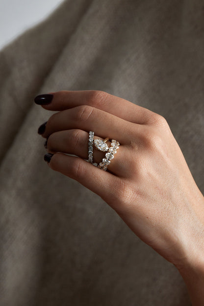 2.00 CT Marquise Solitaire Lab Grown Diamond Engagement Ring