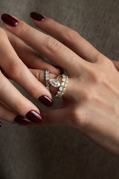 2.00 CT Marquise Solitaire Lab Grown Diamond Engagement Ring