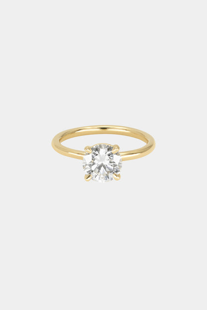 0.50 CT Round Solitaire Lab Grown Diamond Engagement Ring
