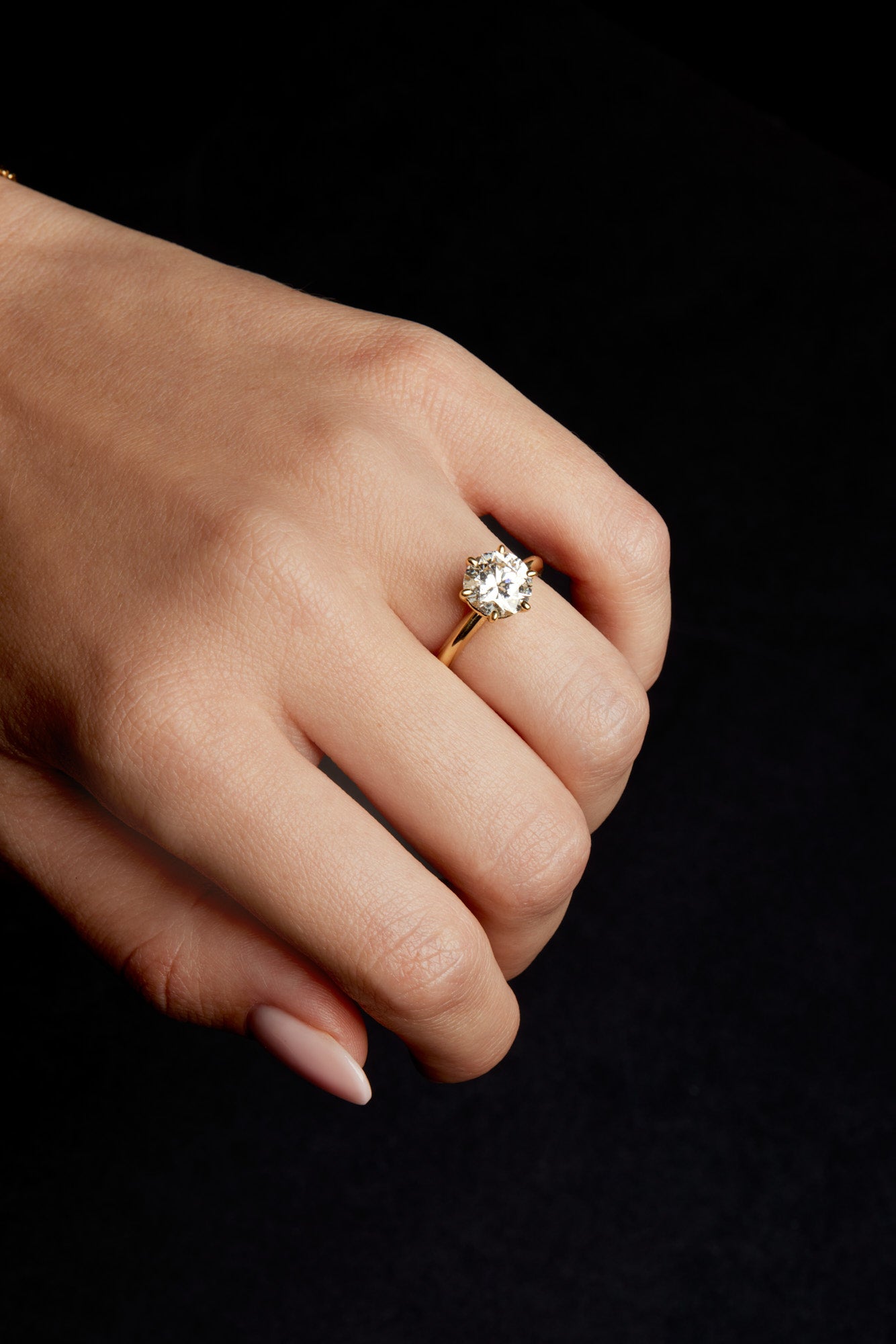 0.40 CT Pear Halo & Pave Lab Grown Diamond Engagement Ring
