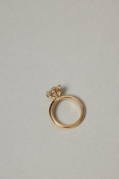 0.50 CT Round Solitaire Lab Grown Diamond Engagement Ring