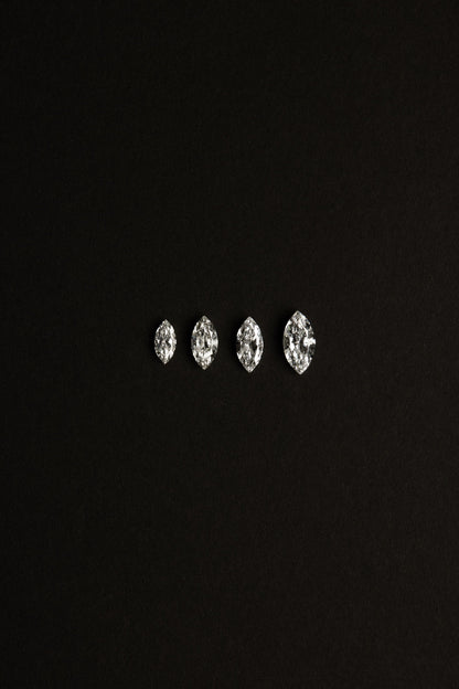1.00 CT Marquise East-West Solitaire Lab Grown Diamond Engagement Ring