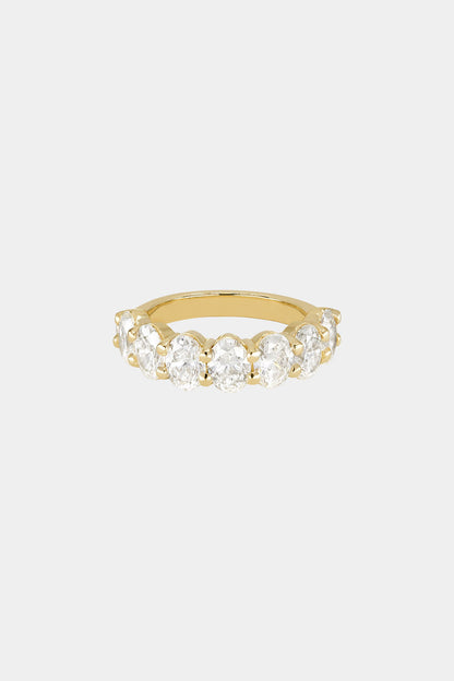1.10ct Oval Half Eternity Lab Grown Diamond Wedding Band