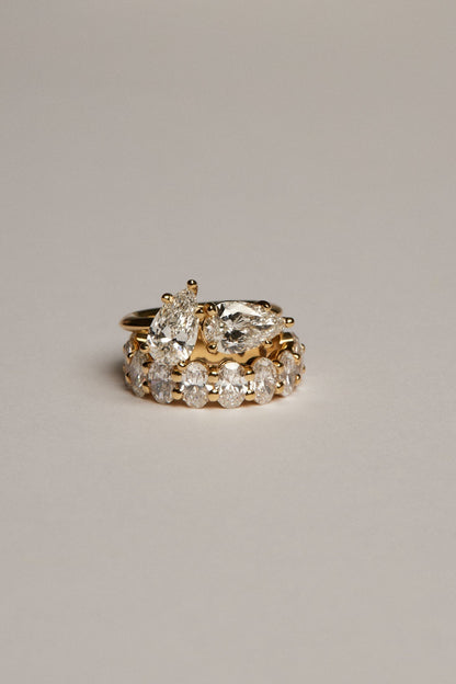 2.4ct Oval Eternity Lab Grown Diamond Wedding Band