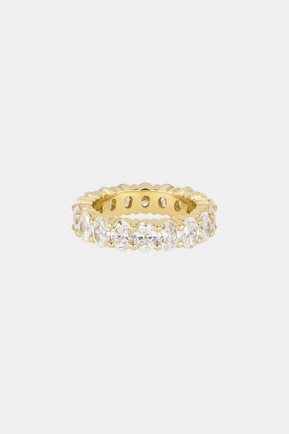 2.4ct Oval Eternity Lab Grown Diamond Wedding Band