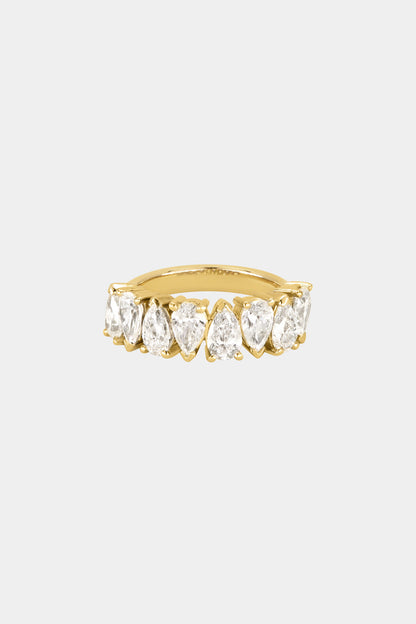 2ct Round Half Eternity Lab Grown Diamond Wedding Band