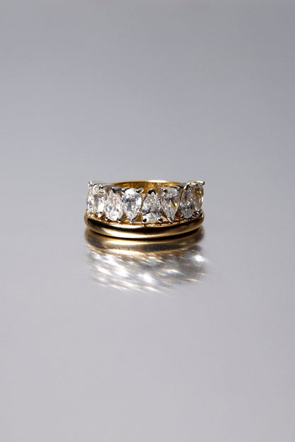 2ct Round Half Eternity Lab Grown Diamond Wedding Band