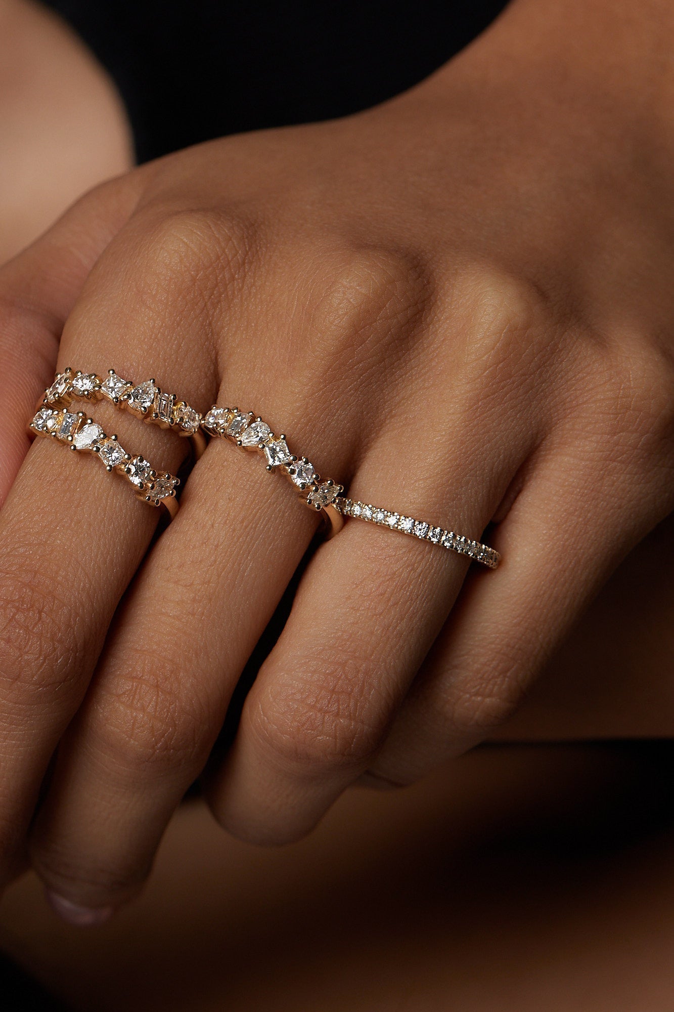0.15 TCW Round Milgrain Lab Grown Diamond Wedding Band