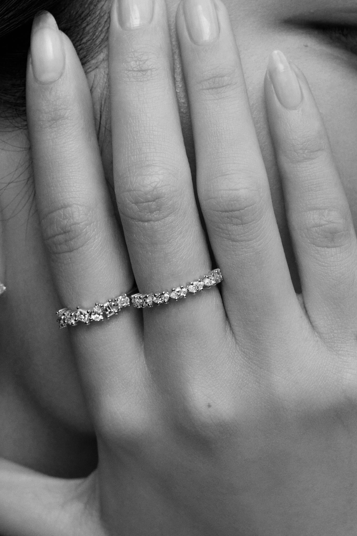 0.15 TCW Round Milgrain Lab Grown Diamond Wedding Band