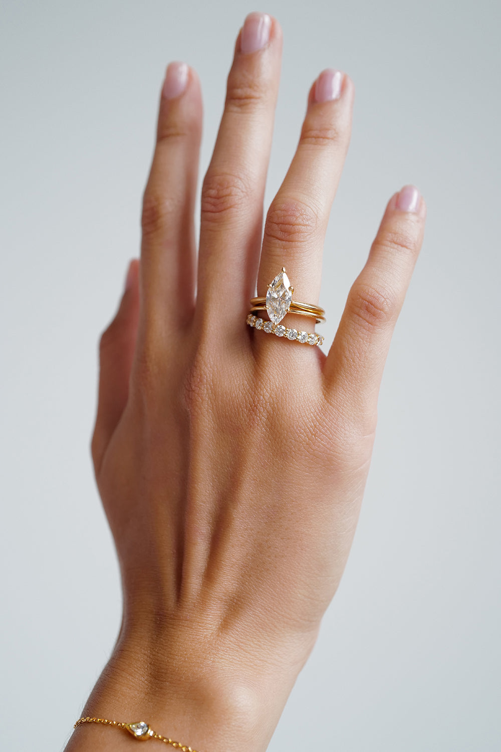 0.15 TCW Round Milgrain Lab Grown Diamond Wedding Band
