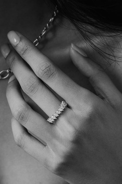 0.99ct Marquise Classic Lab Grown Diamond Wedding Band
